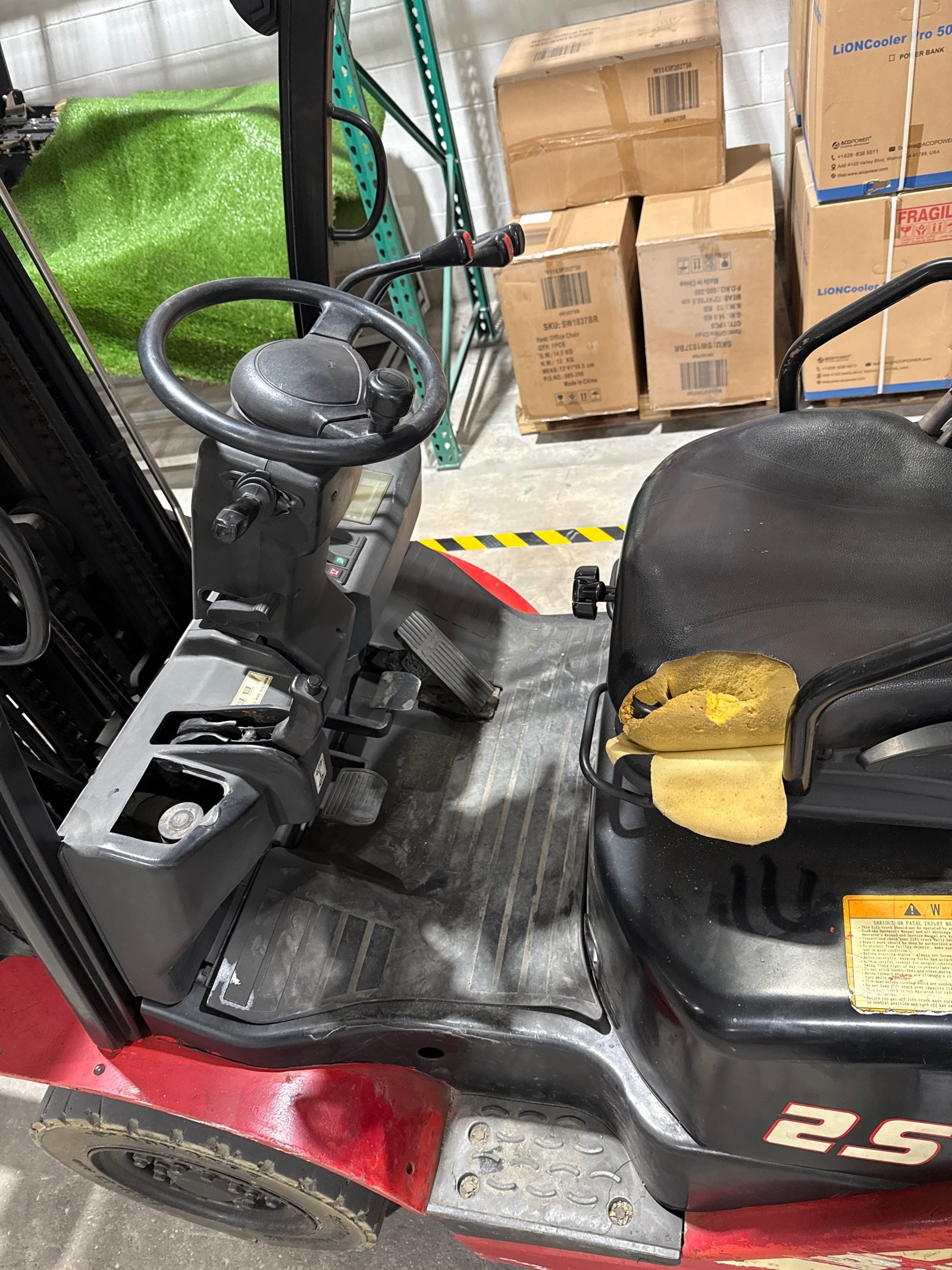 Used Hangcha 5,000 lb Diesel Forklift CPYD25, 2-Stage Mast – 6,500+ Operating Hours