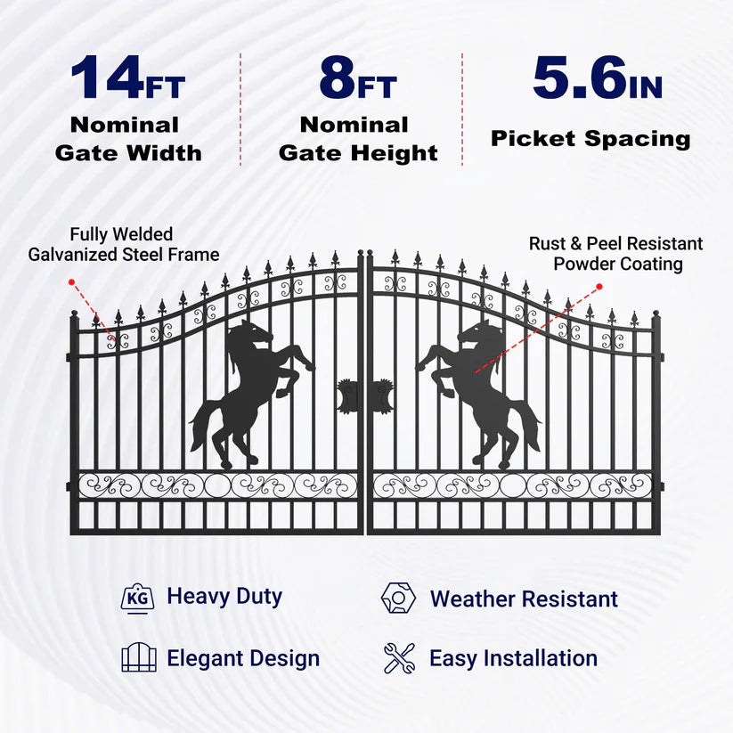 Unused Greatbear Iron Gate 14' - Horse - EPE foam (MSRP: $2,200)