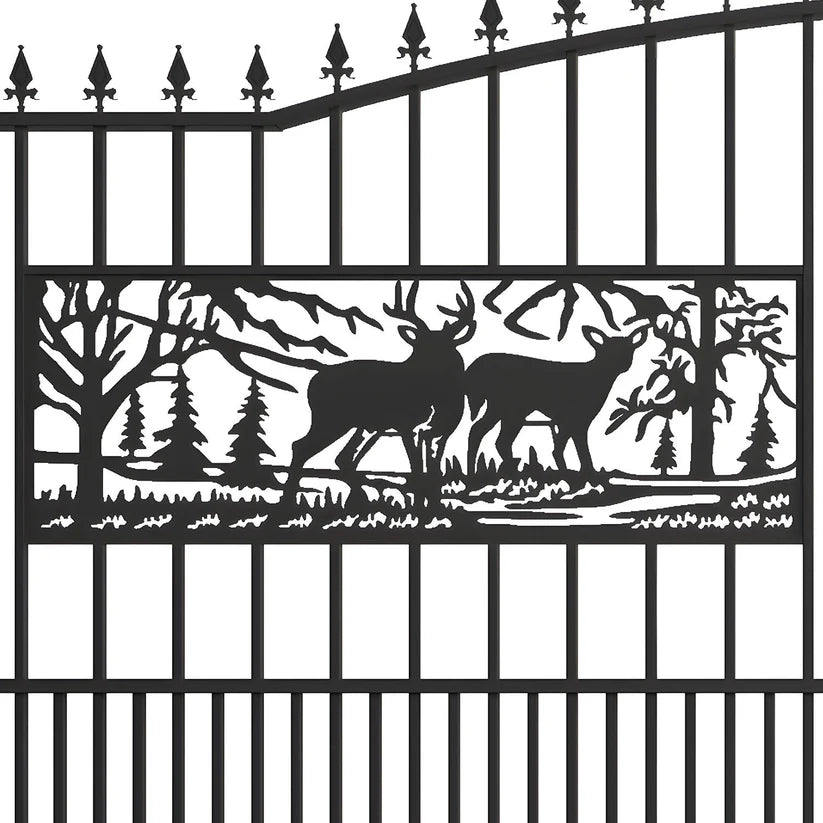 Unused Greatbear iron gate 18ft Deer in rectangular figure (MSRP: $1,800)