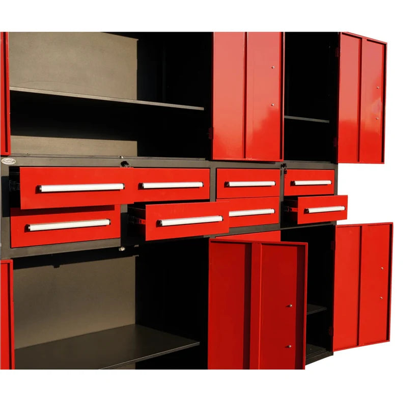 Unused Chery Industrial Work Bench 7ft-8D. Red (MSRP: $2,699)