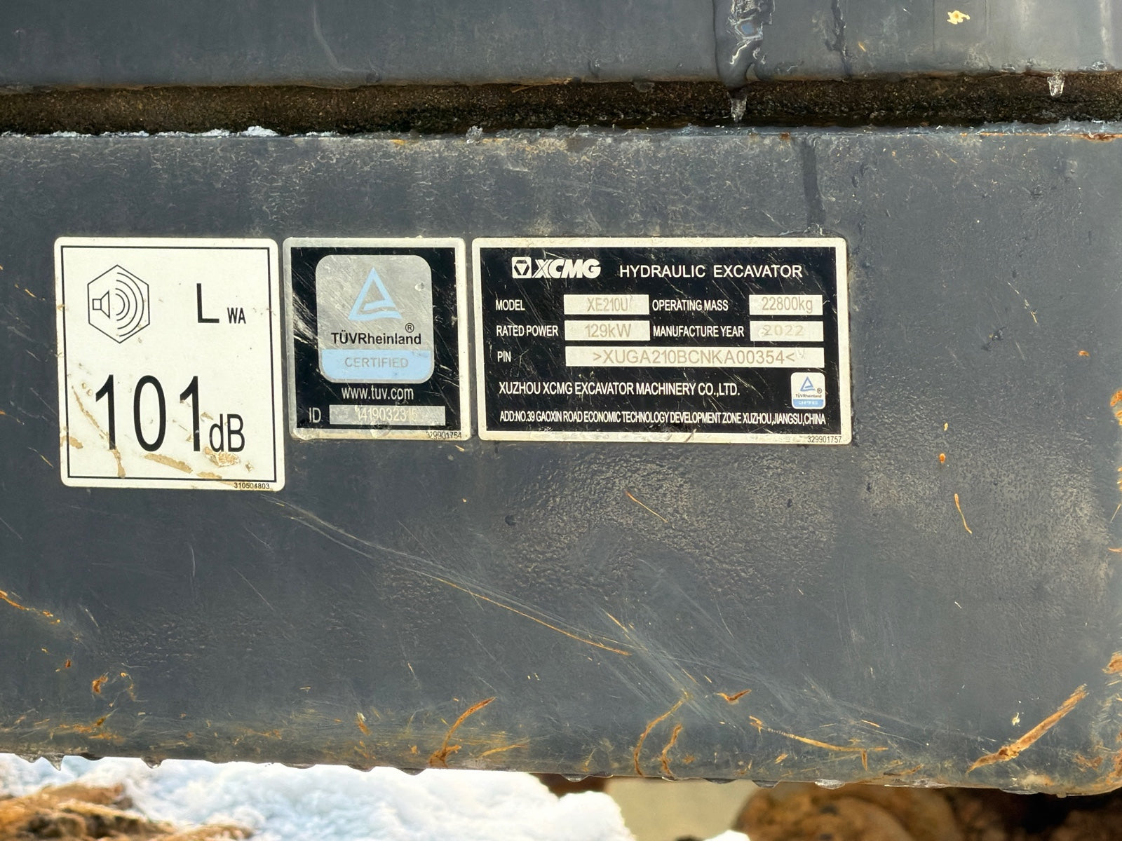 Used 2022 XuGong Excavator XCMG210U