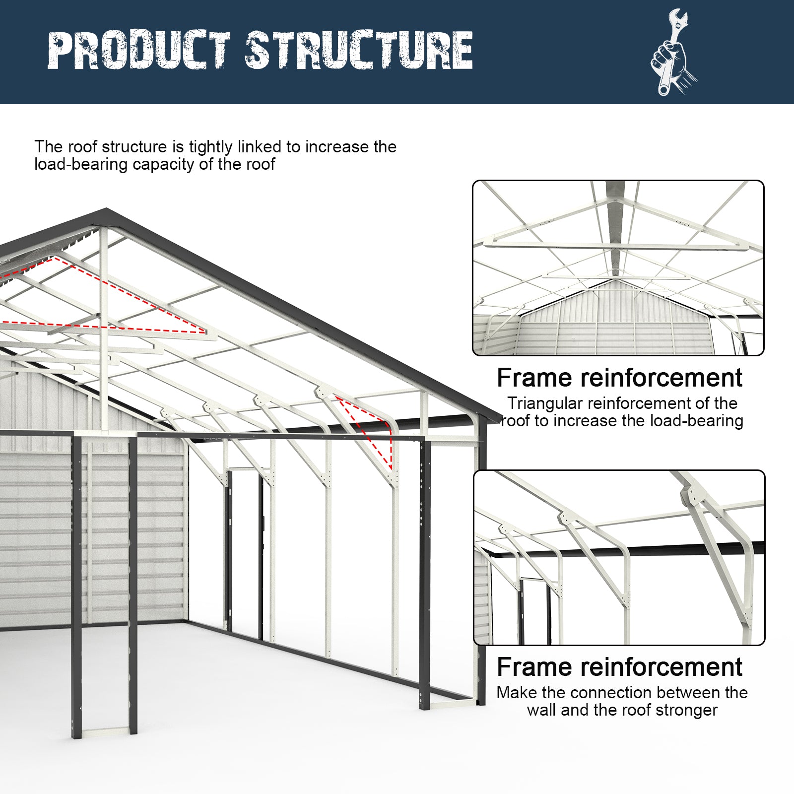 Unused Douxbebe Metal Shed 23x22FT (MSRP: $5,699)
