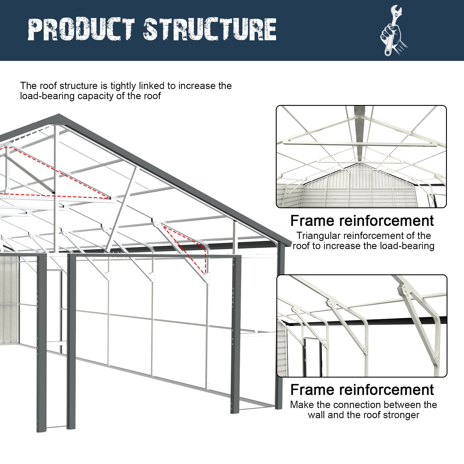 Unused Douxebebe Metal Shed 25x33FT (MSRP: $7,200)