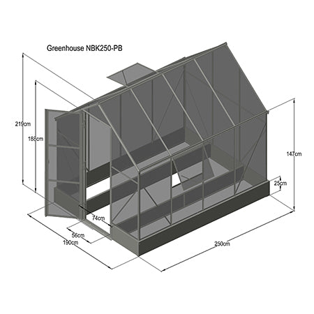 Unused Greenhouse 8'x6' (MSRP: $690)