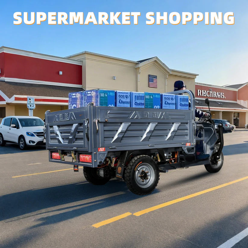 Unused Jinpeng 1500W Electric Cargo Tricycle Truck w/ Hydraulic Dump for Easy Unloading (MSRP: $5,799)