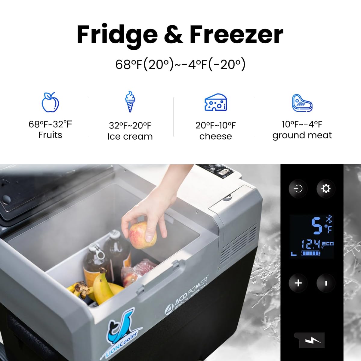 Unused LionCooler Fridge Freezer, 32 Quarts, no battery (MSRP: $498)