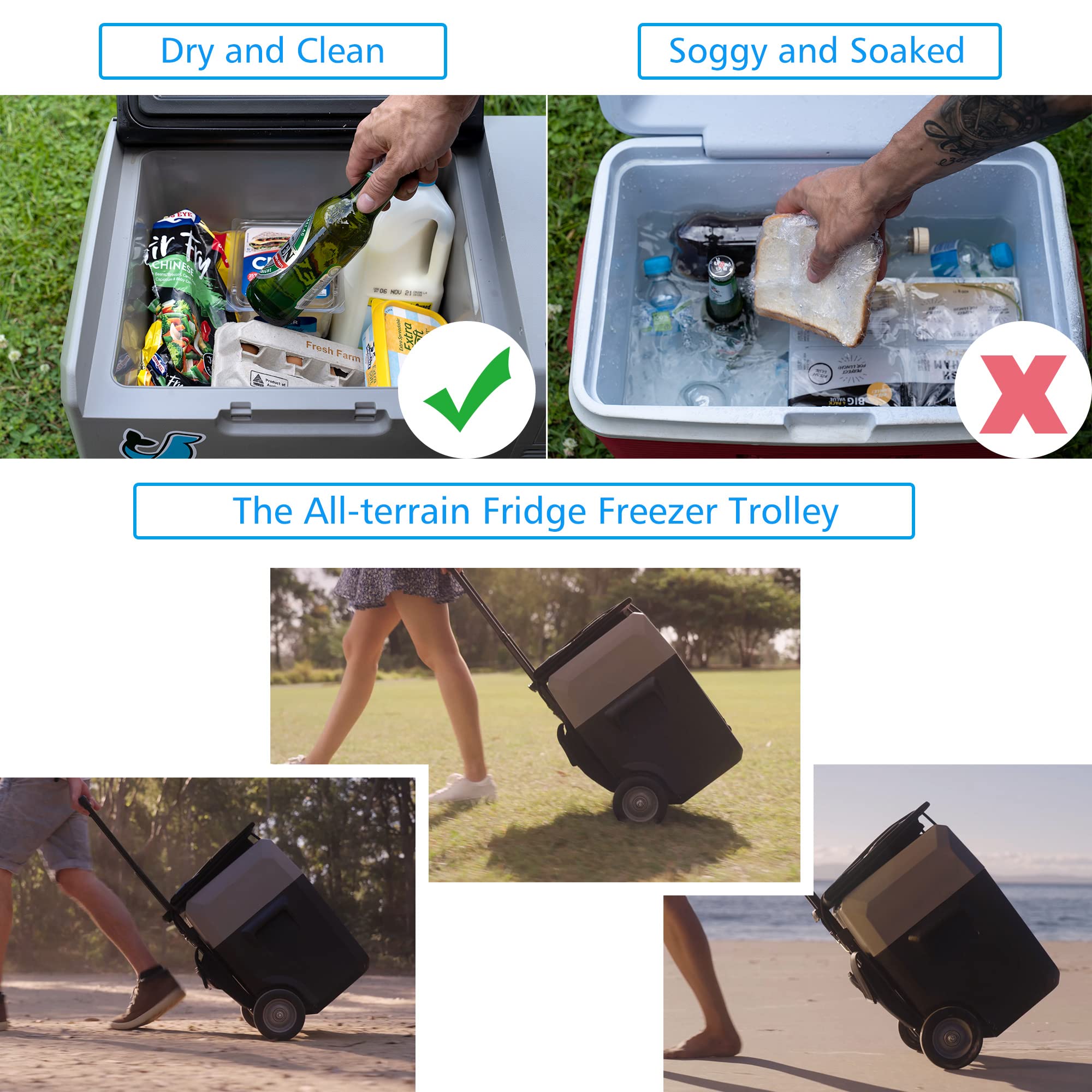 Unused LionCooler Fridge Freezer, 52 Quarts, no battery (MSRP: $578)