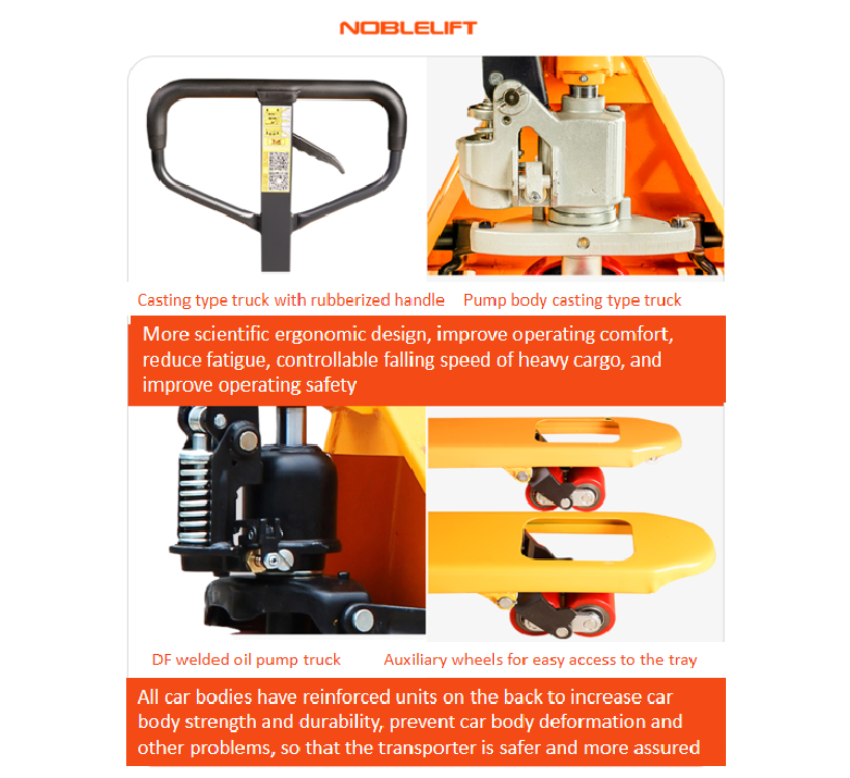 Unused NobleLift Standard Duty Pallet Jack 5500 lbs Capacity 27''x48'' Forks